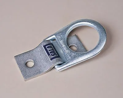 Stainless steel D-ring with rectangular anchorage plate