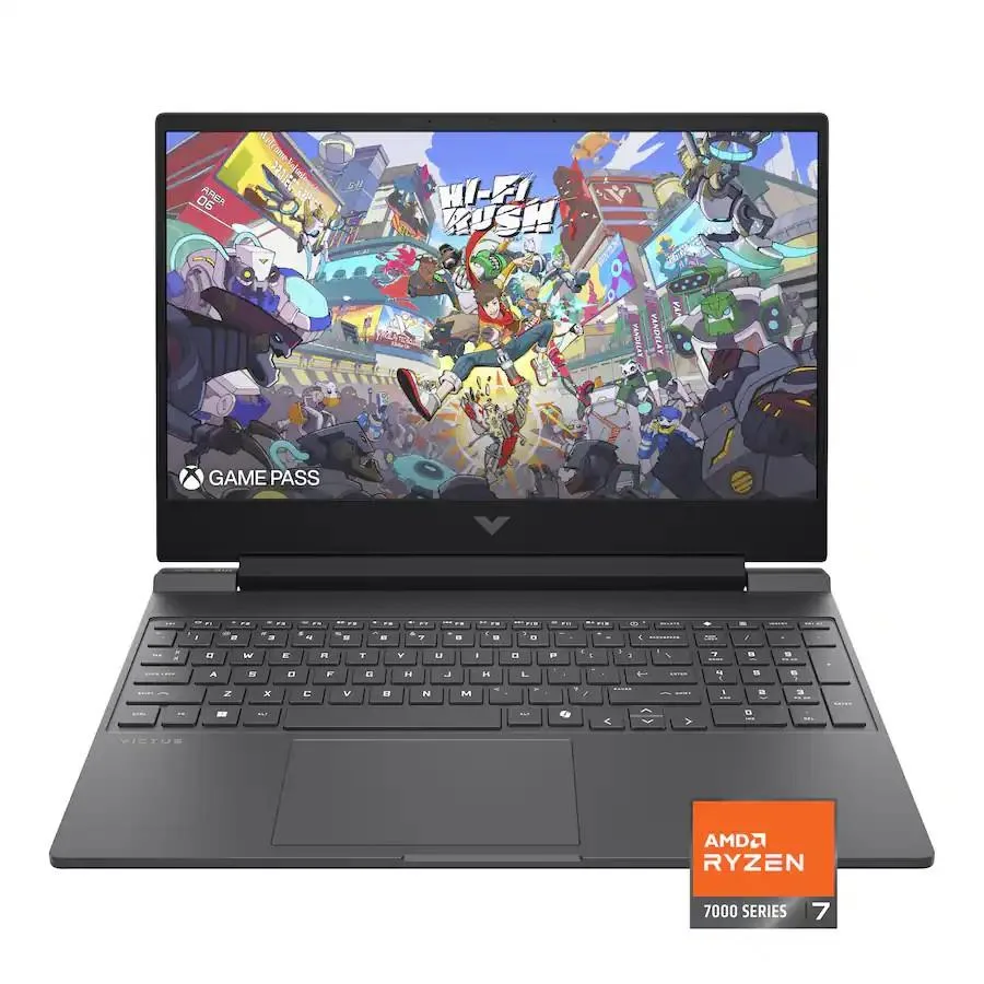 HP HP Victus 15-fb3093dx gaming laptop 15.6 144Hz Ryzen 7 7445HS RTX 4050 Silver — product photo