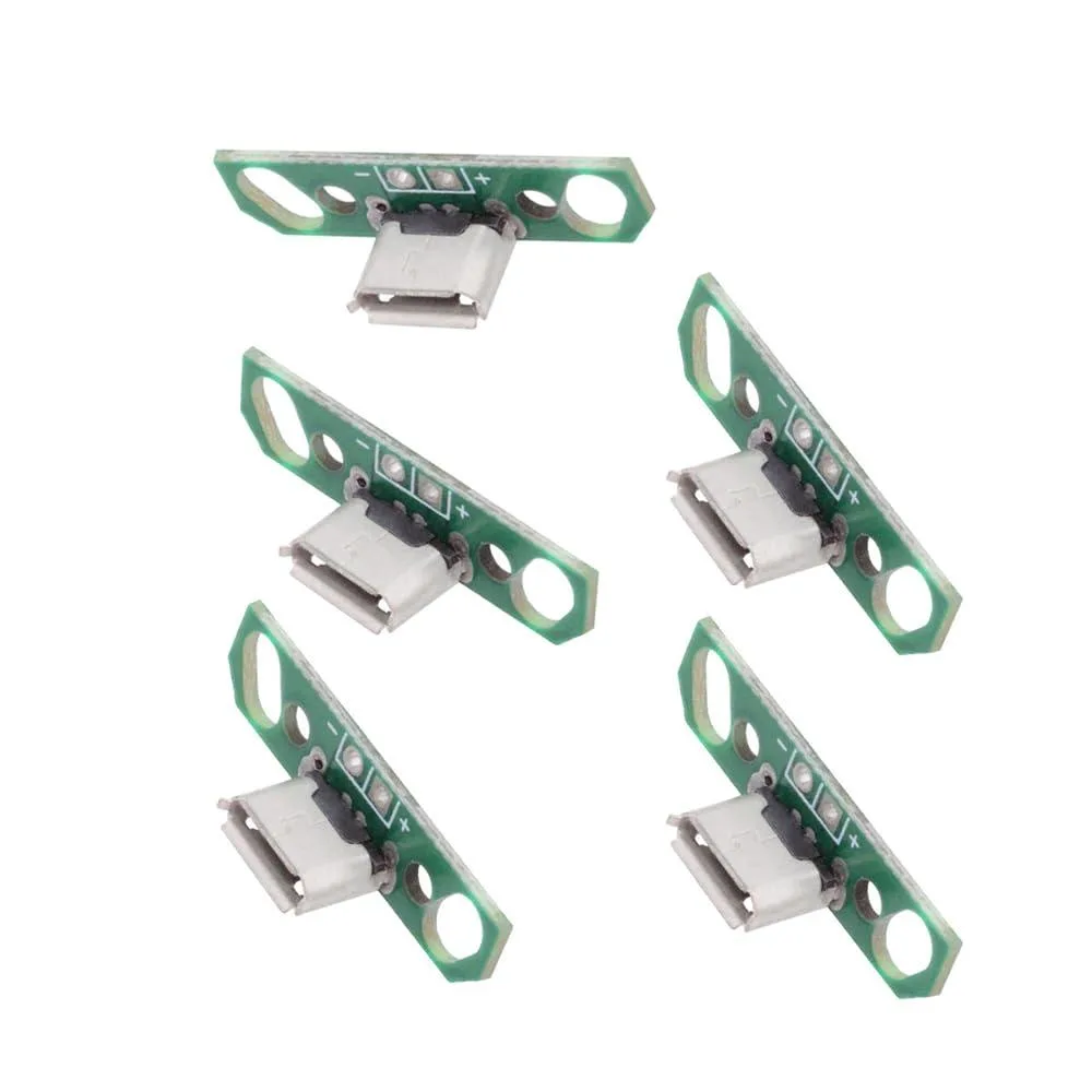 LORDWORLD LORDWORLD Micro USB 2.0 Female Connector 5pcs PCB Mount — product photo