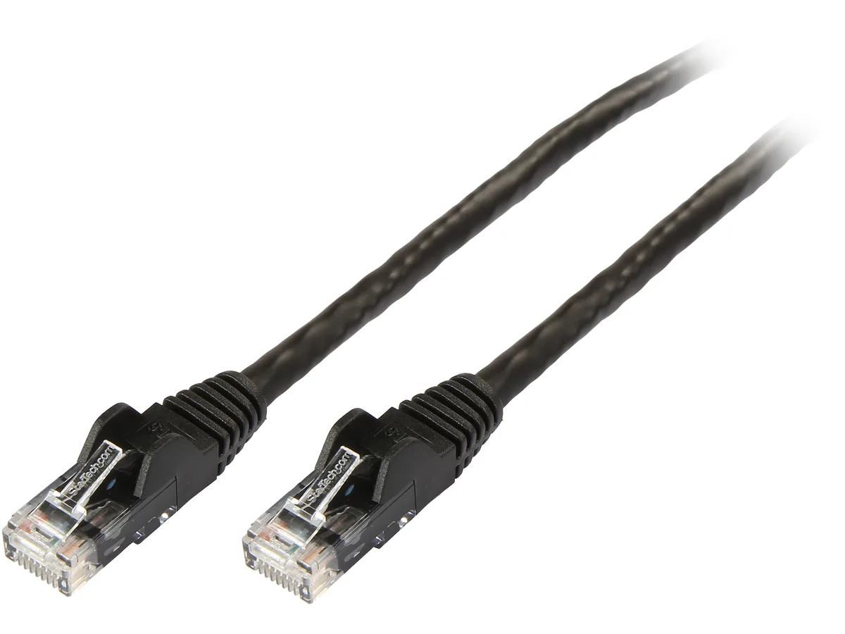 STARTECH STARTECH N6PATCH2BK Cat6 network ethernet cable 2 ft black — product photo