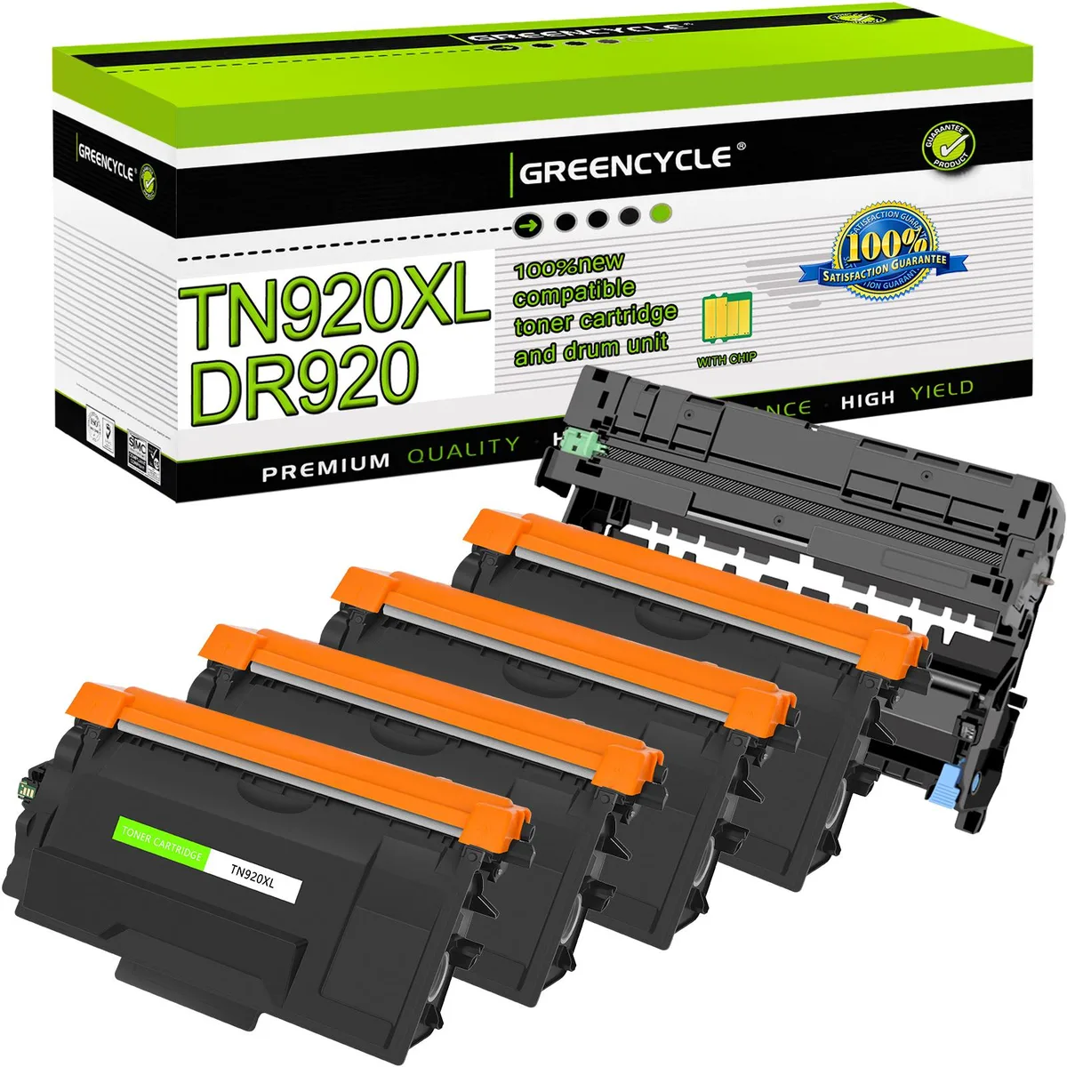 GREENCYCLE GREENCYCLE TN920XL DR920 4 Toners 1 Drum Unit 6000 pages — product photo