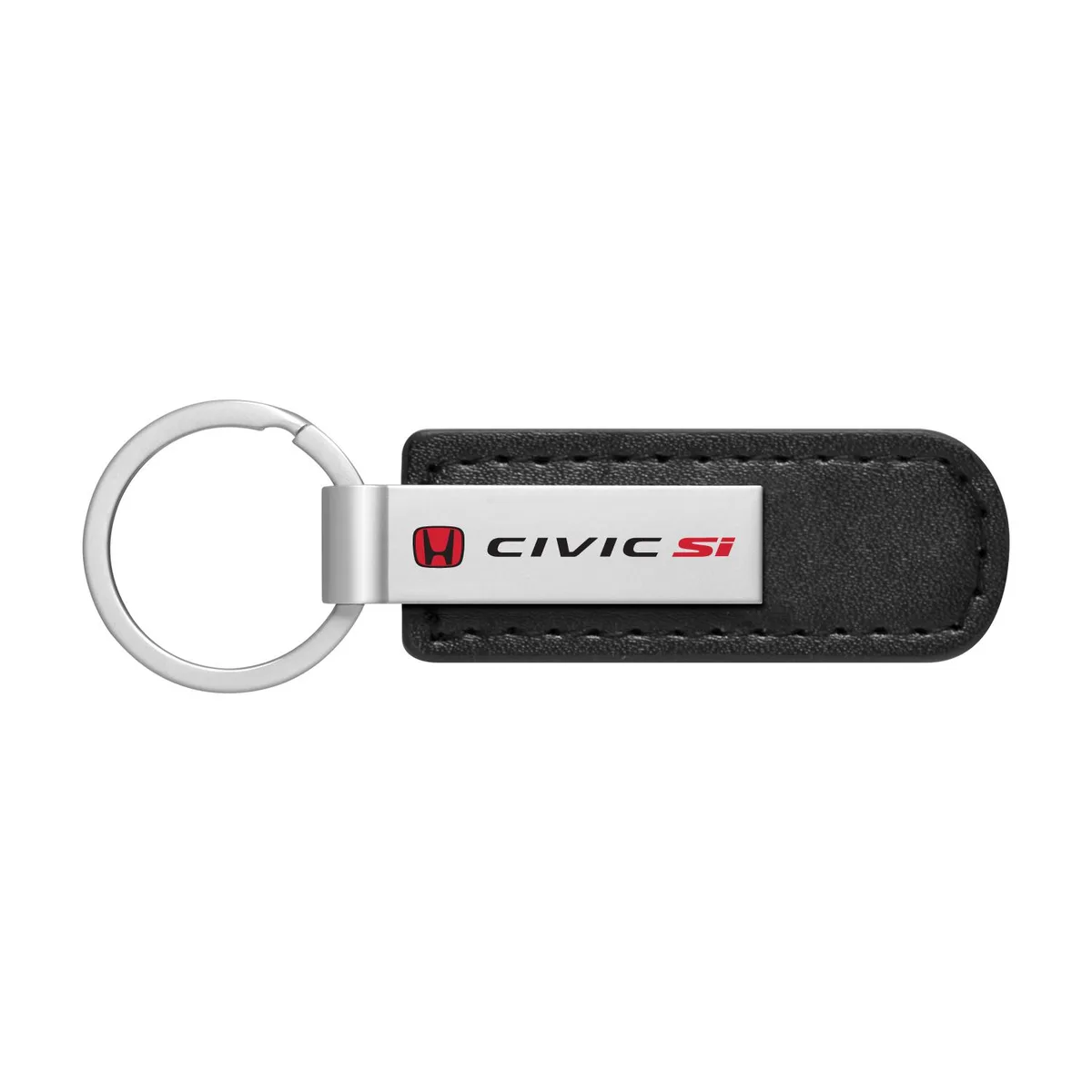iPick Image, LLC iPick Image, LLC Honda Civic Si Red Logo Key Chain Black PU Leather — product photo