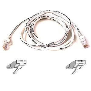 Belkin Belkin A3L791-06-WHT-S network ethernet cable Cat 5e 6 ft white — product photo