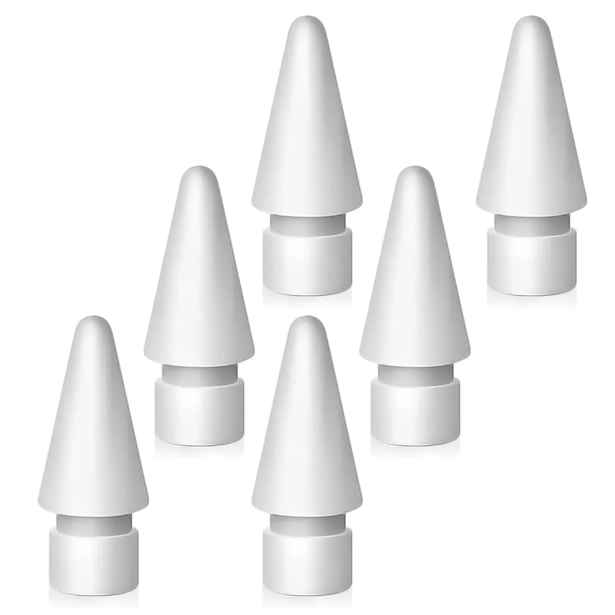 Abiarst Replacement Tips for Apple Pencil 1st/2nd Gen White 6 Pack — product photo