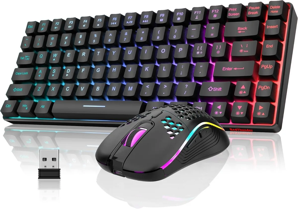 TUKO TUKO K84 75% Wireless Gaming Keyboard &amp; Mouse Combo (Black) — product photo