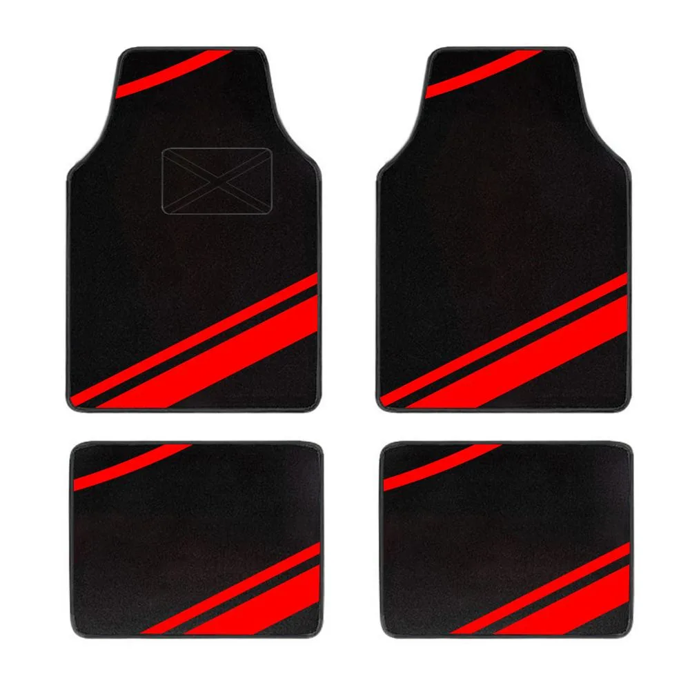 CJSolvesIt! CJSolvesIt! Red 4pc Car Floor Mats 19.69in — product photo