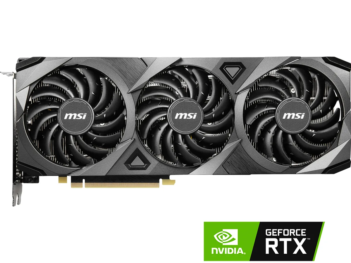 MSI MSI RTX307Ventus3X8OCLHR GeForce RTX 3070 graphics card — product photo