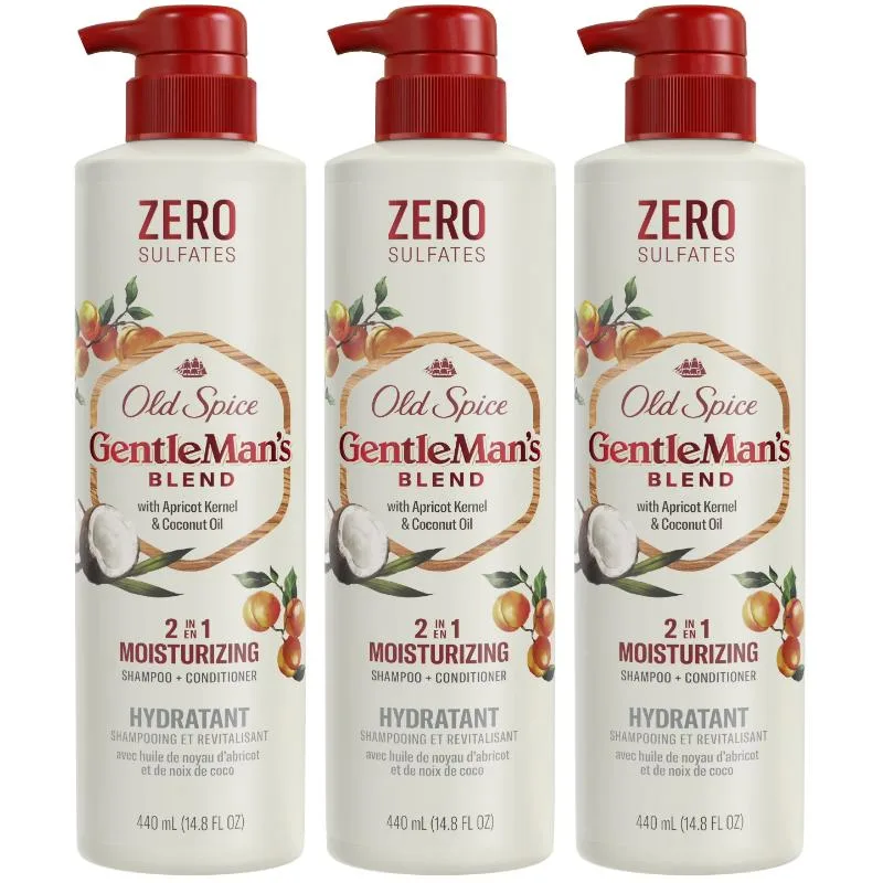 Old Spice Old Spice OLDS-SHCD-APRIC-14803 2-in-1 Shampoo Conditioner Apricot 14.8 oz 3-Pack skin care — product photo
