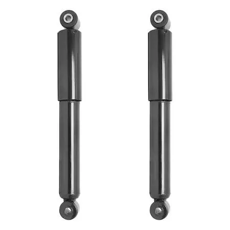 Pair of rear shock absorbers in metal finish
