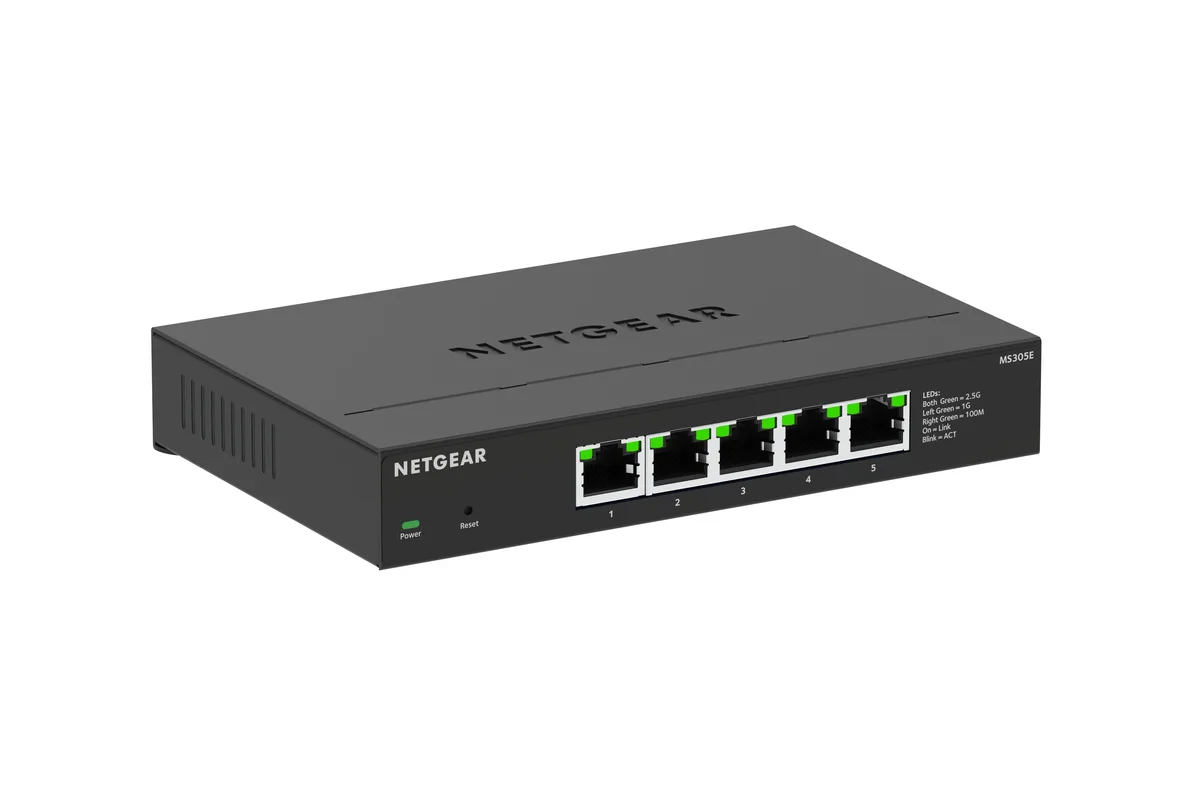 Netgear Inc. Netgear Inc. MS305E-100NAS 5-port 2.5G network switch — product photo