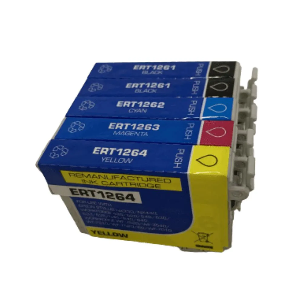 Ninestar Technology Ninestar Technology 126 5-pack high-yield ink cartridges (black x2, cyan, magenta, yellow) — product photo
