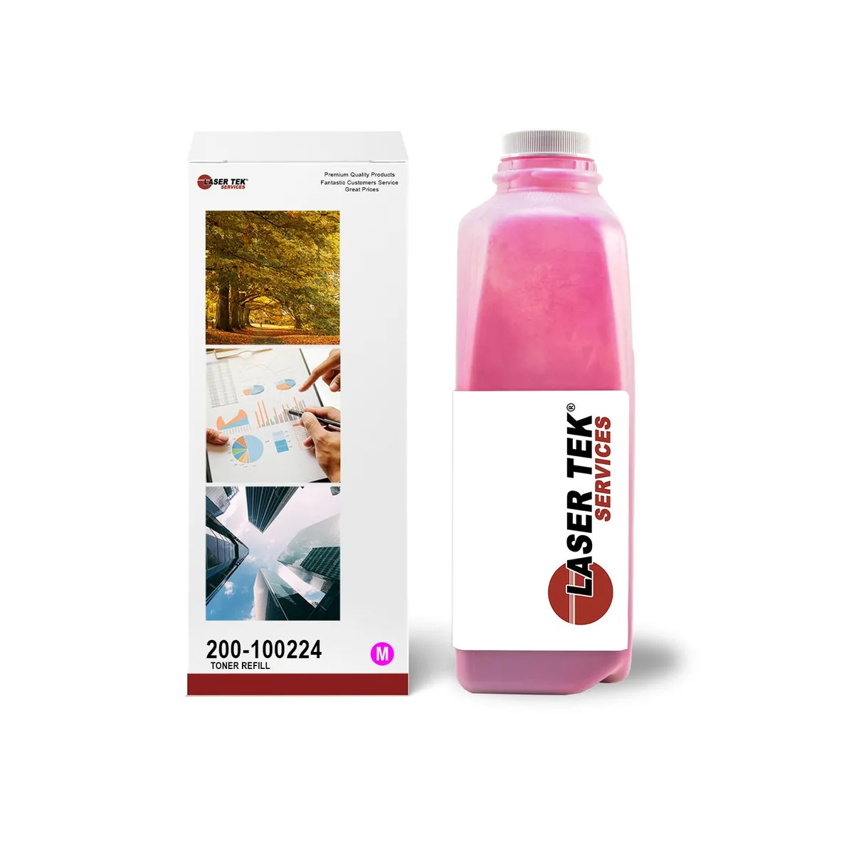 Laser Tek Services Laser Tek Services Magenta Toner Refill Kit Chip Xante 200-100223 Ilumina 502 — product photo