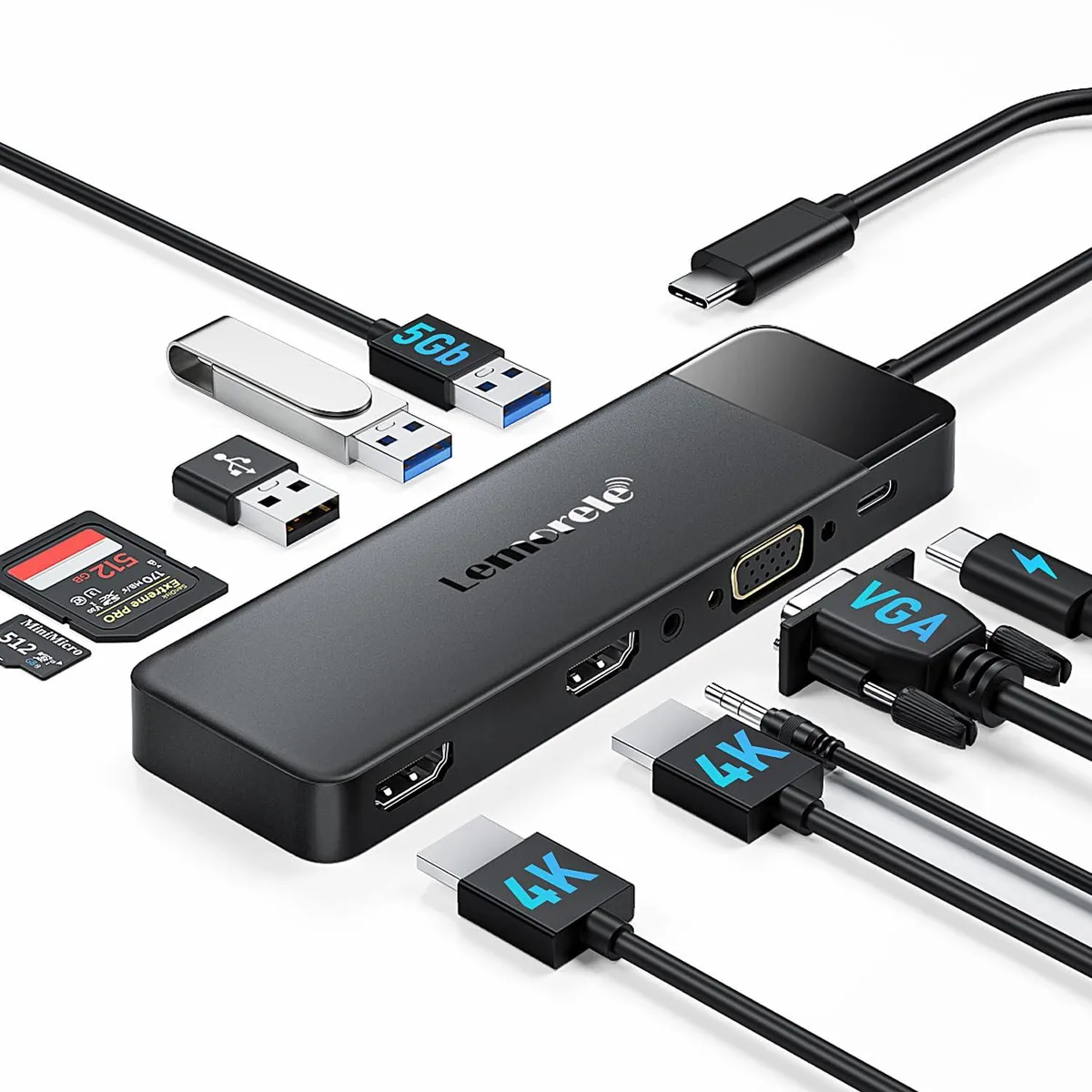Belkin Lemorele 10-in-1 USB-C Docking Station — product photo