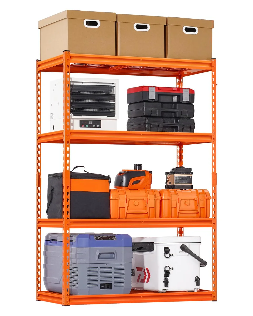VEVOR VEVOR 4-Tier Garage Shelving 20" D x 40" W x 60" H 2400 lbs Orange — product photo