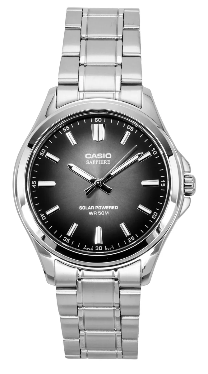 CASIO CASIO MTS-RS100D-1AV Solar Dress Watch 41.70 mm 50m — product photo