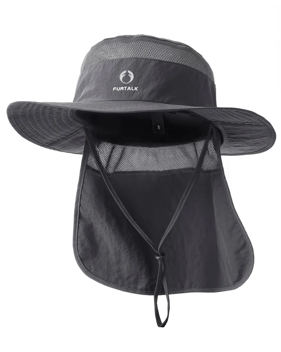  FURTALK Sun Hat UPF 80+ Dark Grey Polyester 22-23.4 — product photo