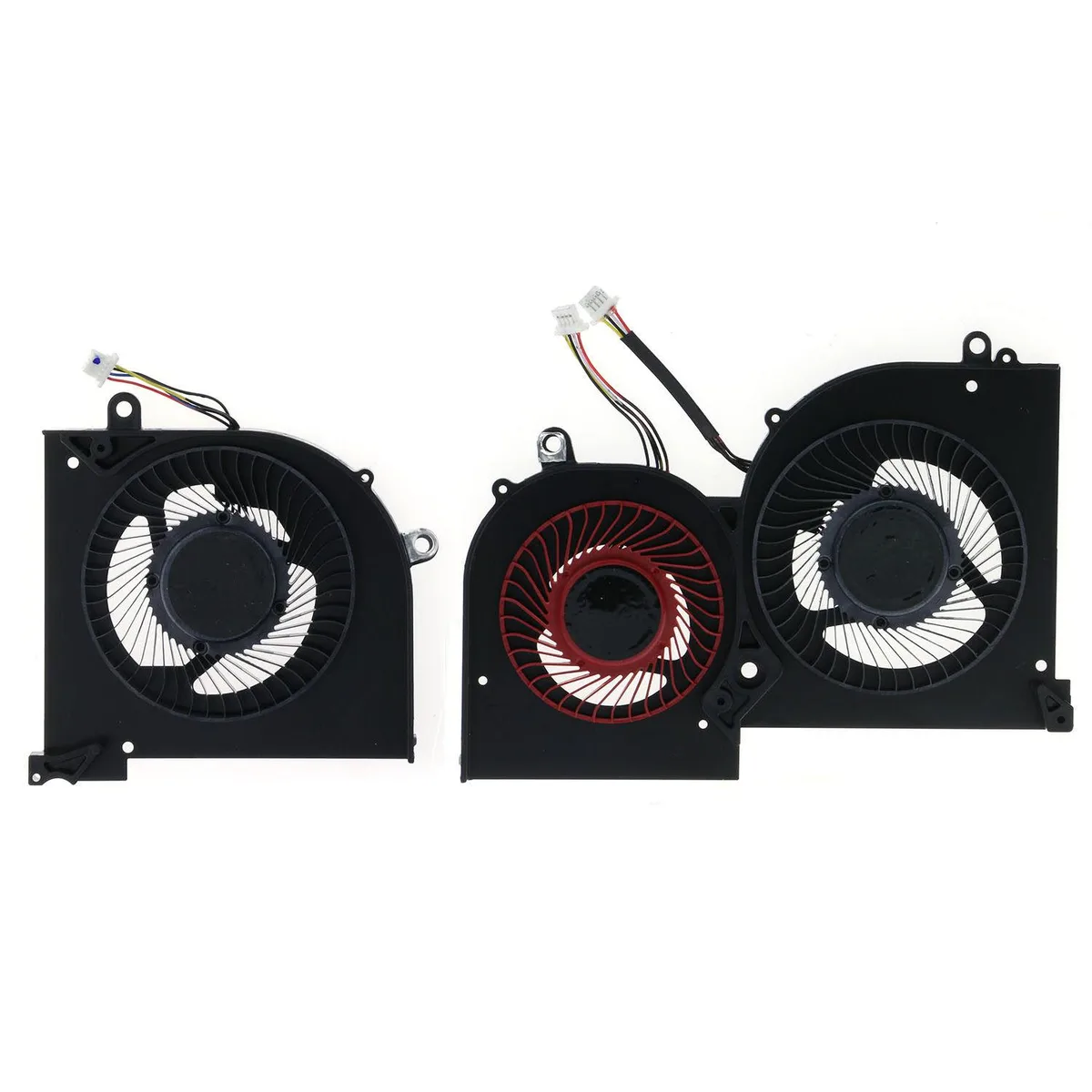 Two small black laptop cooling fans side by side