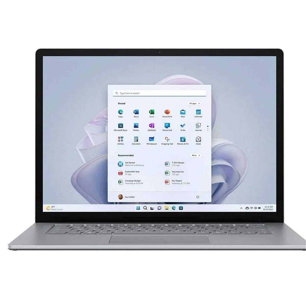Microsoft Microsoft Surface Laptop 5 13.5" Touch i7-1255U 16GB 512GB SSD Platinum — product photo