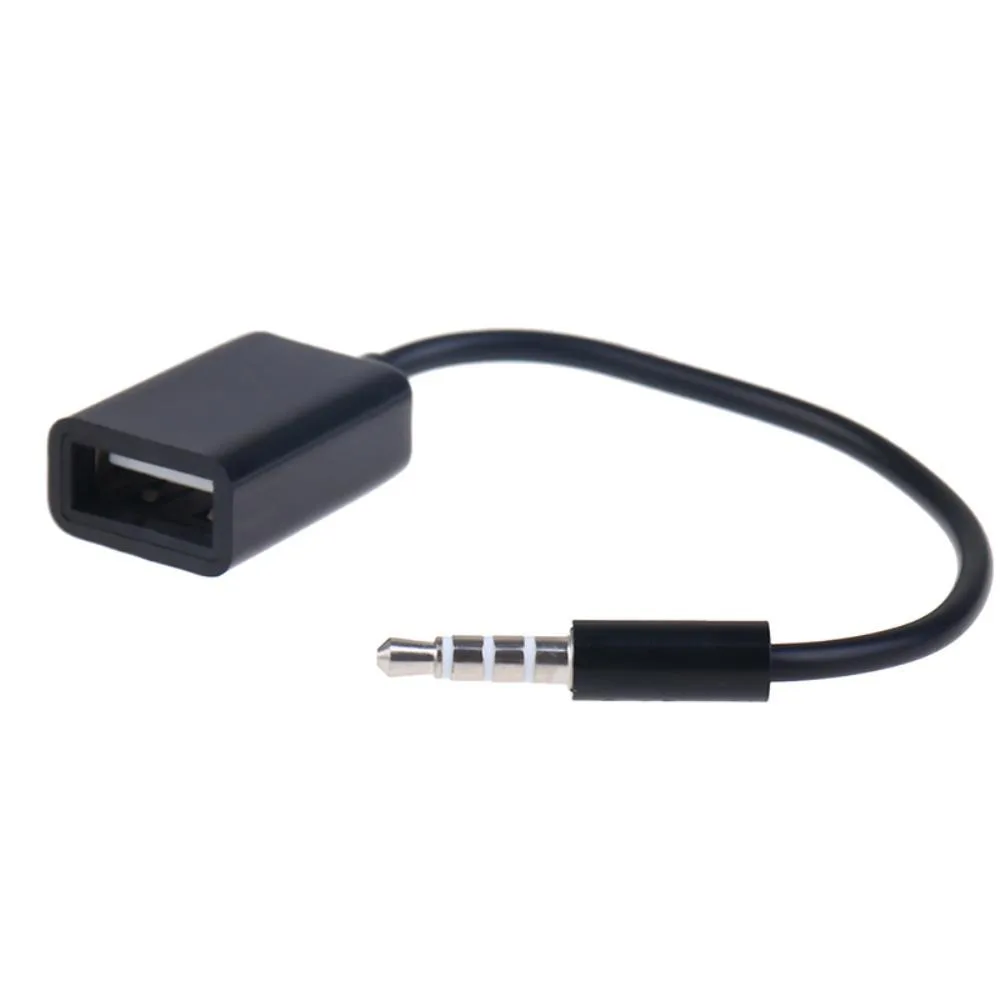 Ruth's sister Ruth's sister 3.5mm AUX Male to USB 2.0 Female Converter Cable 15cm Black — product photo