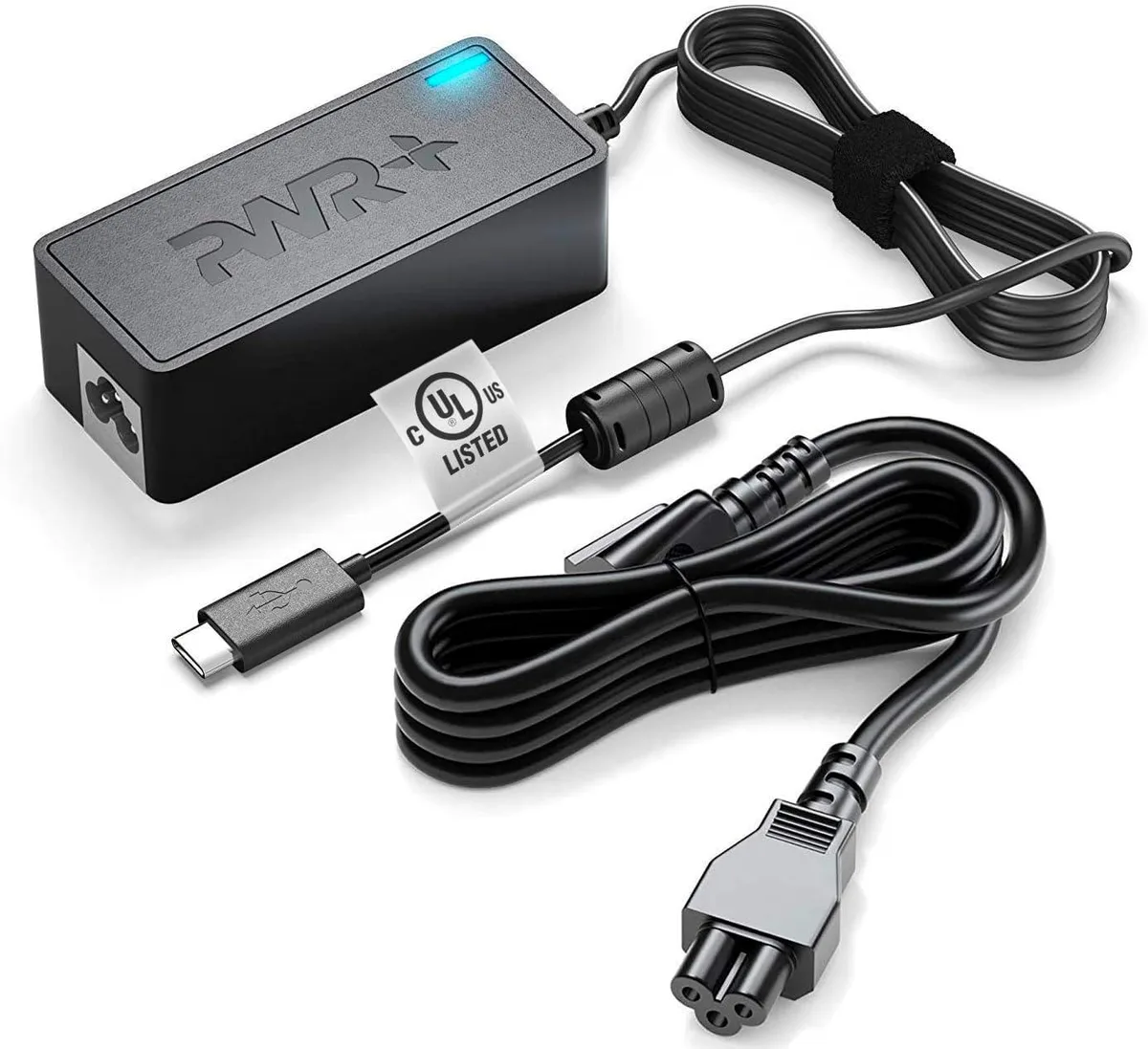  PWR+ PWR-TAJ200325 USB-C 65 W laptop battery 12 ft cord — product photo