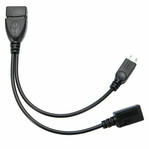 NShi NShi Micro USB OTG Cable with USB Power 19cm — product photo