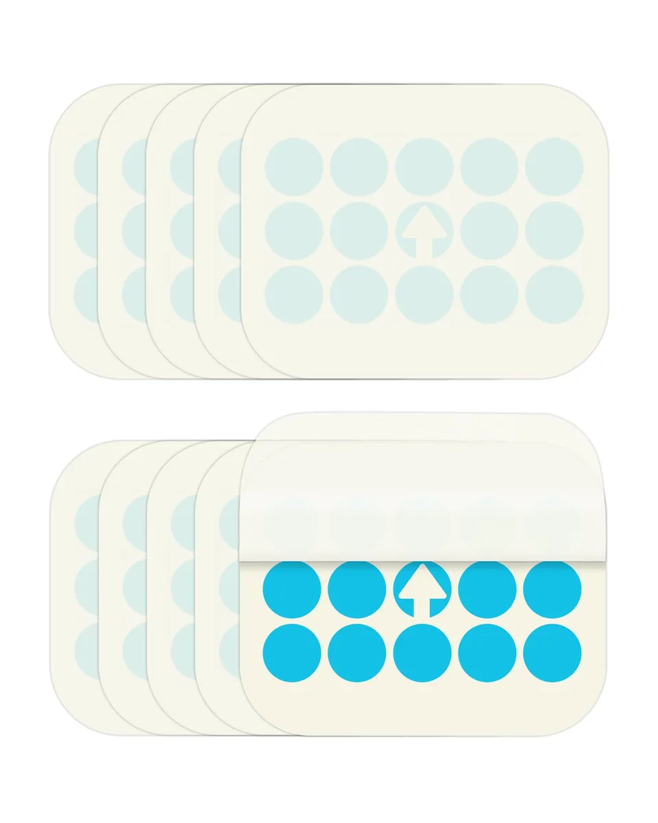 Meterk Refill Glue Cards 10 pcs 3.15 x 4 x .04 in Blue — product photo