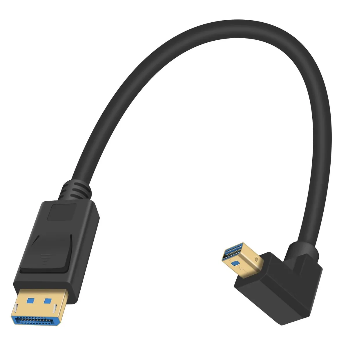 BUCIER BUCIER 90 Degree Mini DisplayPort to DisplayPort Cable 1Ft — product photo
