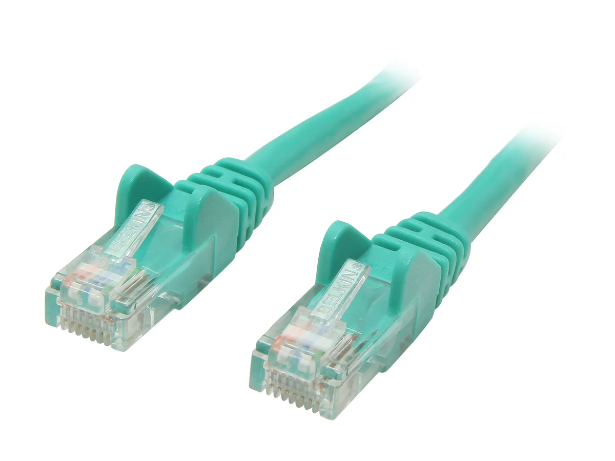 Belkin Belkin A3L791-20-GRN-S network ethernet cable Cat 5 20 ft Green — fotografie produktu