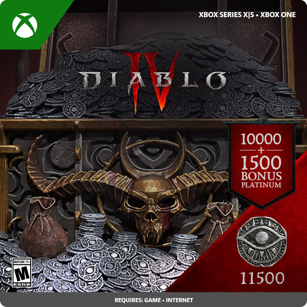 Blizzard Blizzard 7LM-00066 Diablo IV 11500 Platinum downloadable game — product photo