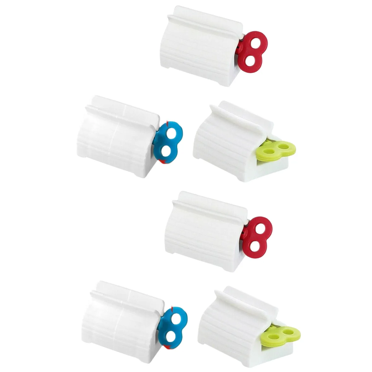 The Perfect Part The Perfect Part Toothpaste Squeezer 6 Pack Green Blue Red 2.75 x 1.57 in — product photo