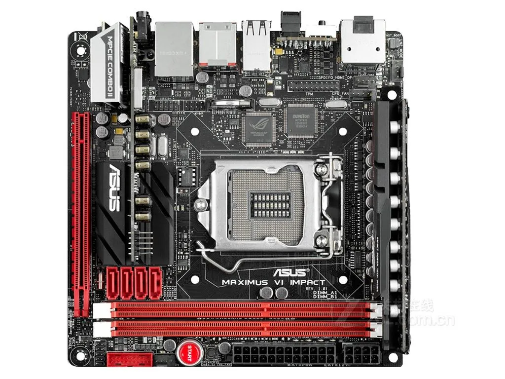 ASUS ASUS Maximus VI Impact Z87 LGA 1150 DDR3 32GB Mini-ITX Motherboard — product photo