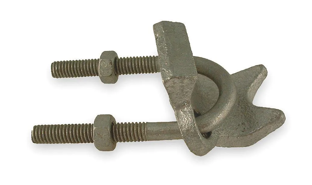Killark RACC400 right-angle conduit clamp, 4 in, malleable iron finish