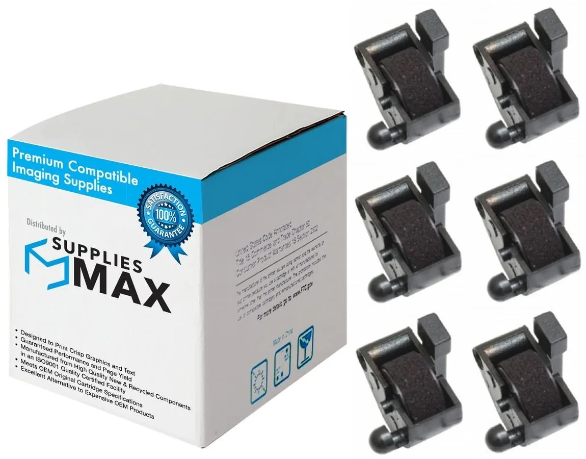 SuppliesMax SuppliesMax TEXIR-21 Purple Ink Rollers 6 Pack — product photo