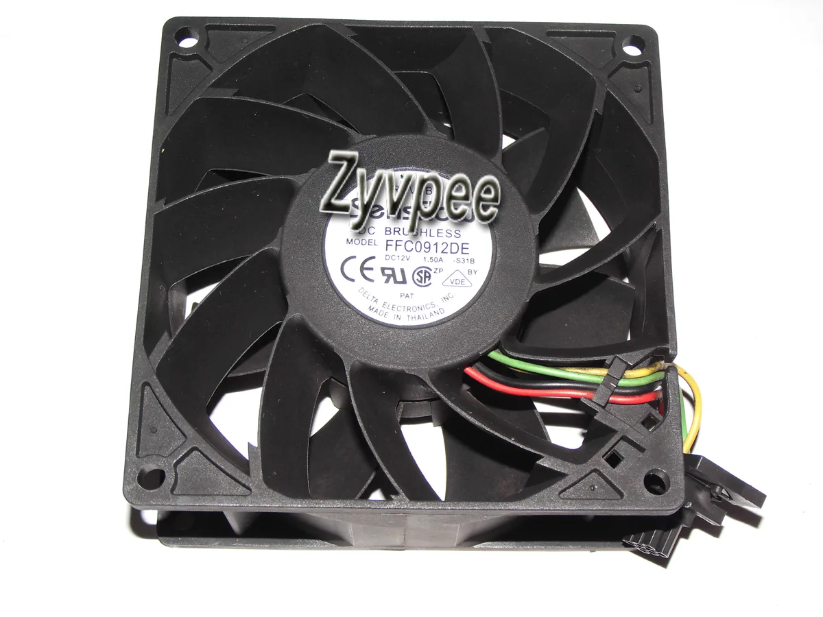 Zyvpee Zyvpee FFC0912DE 12V 1.5A 92x92x38mm case fan — product photo