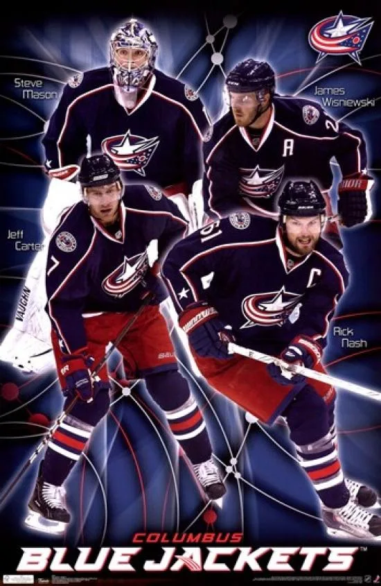 Columbus Blue Jackets 2011 collage poster print 24 x 36 inches