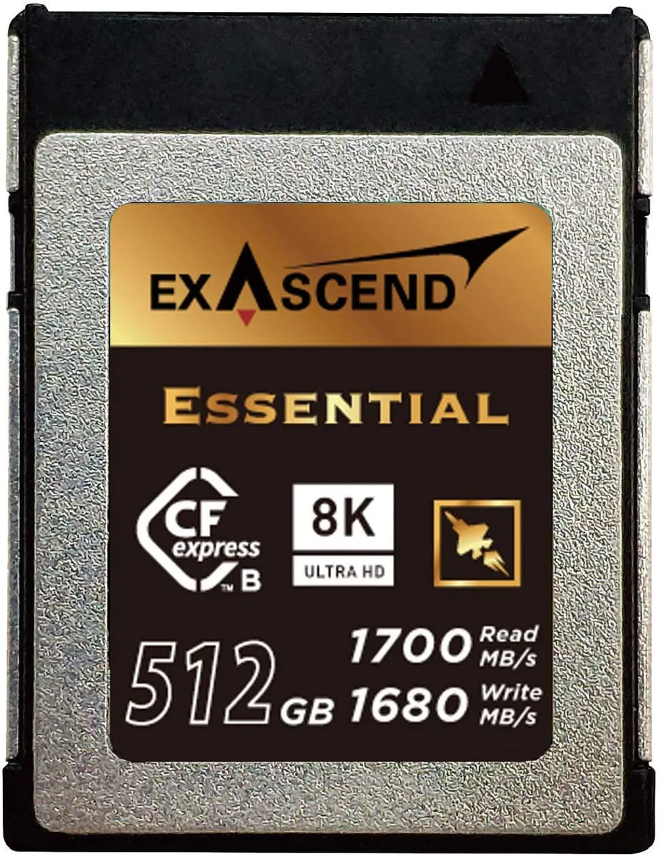 Exascend Exascend 512GB Essential CFexpress Type-B Memory Card 1700MB/s — product photo