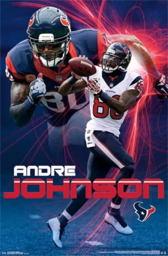Houston Texans Andre Johnson 2014 poster print 24 x 36 inches
