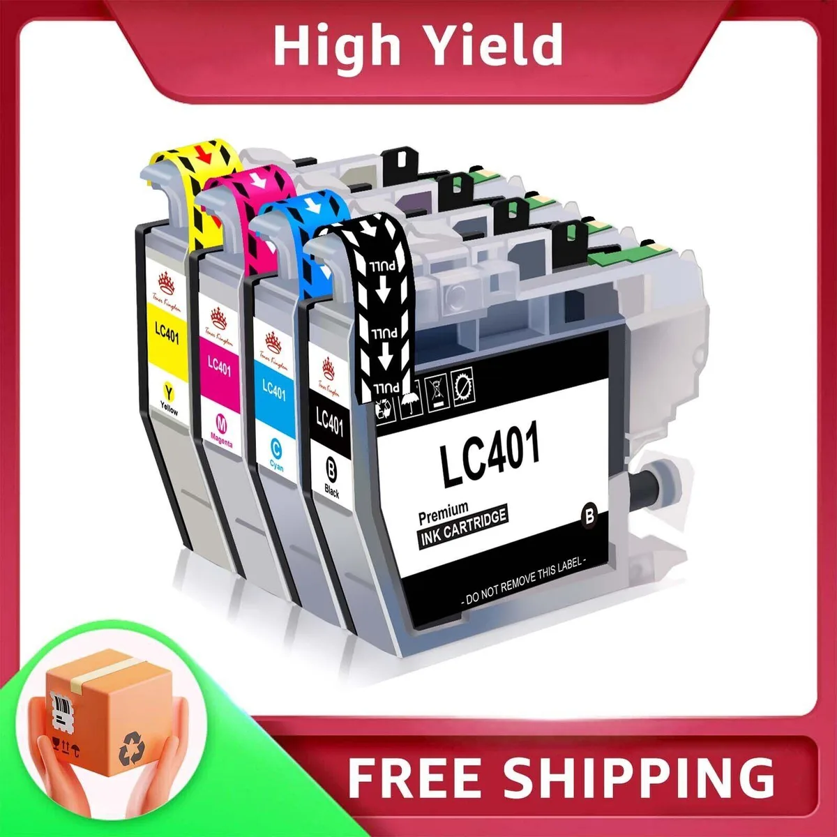 V4ink V4ink 4pk LC401 Ink Cartridges for Brother MFC-J1010DW MFC-J1012DW MFC-J1170DW — product photo