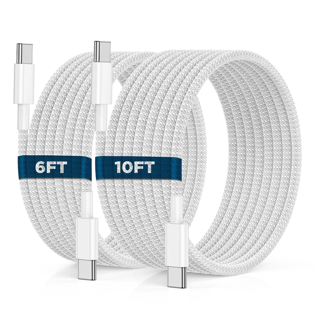 Elestur Elestur USB C to C Cable 6ft+10ft 2-Pack 60W — product photo