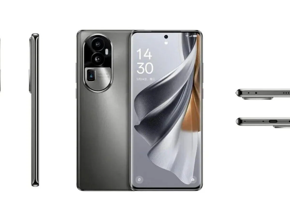 Oppo Oppo Reno10 Pro+ 5G 6.74" OLED 12/256GB Snapdragon 8+ Gen 1 cell phones - unlocked — product photo