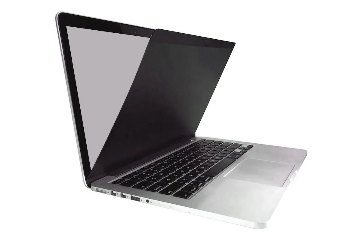 Thin black privacy filter for 15 inch MacBook Pro