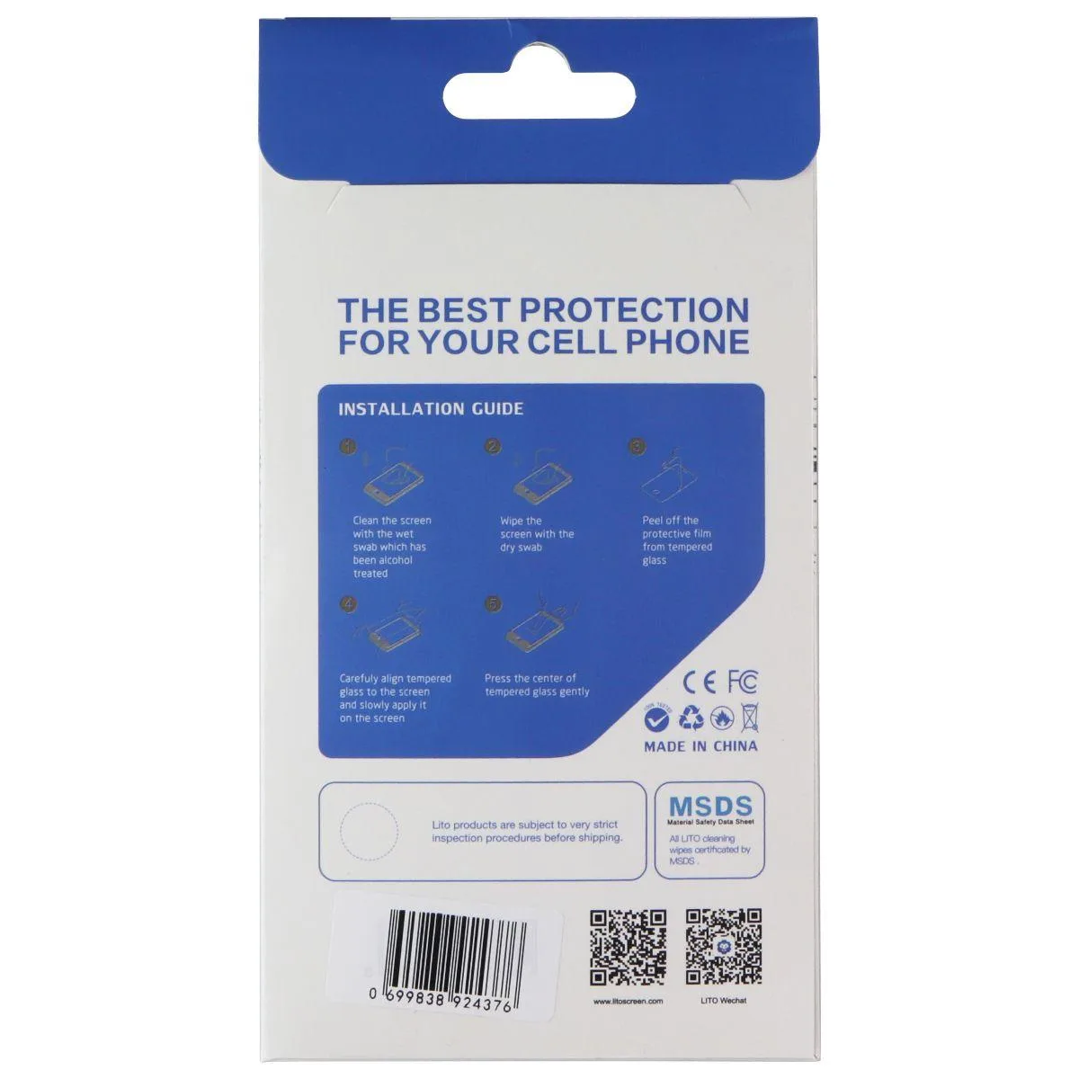 Lito Children’s Wear Lito Children’s Wear 9H .33mm Tempered Glass Screen Protector for Vivo Y55 5G L-1396 — product photo