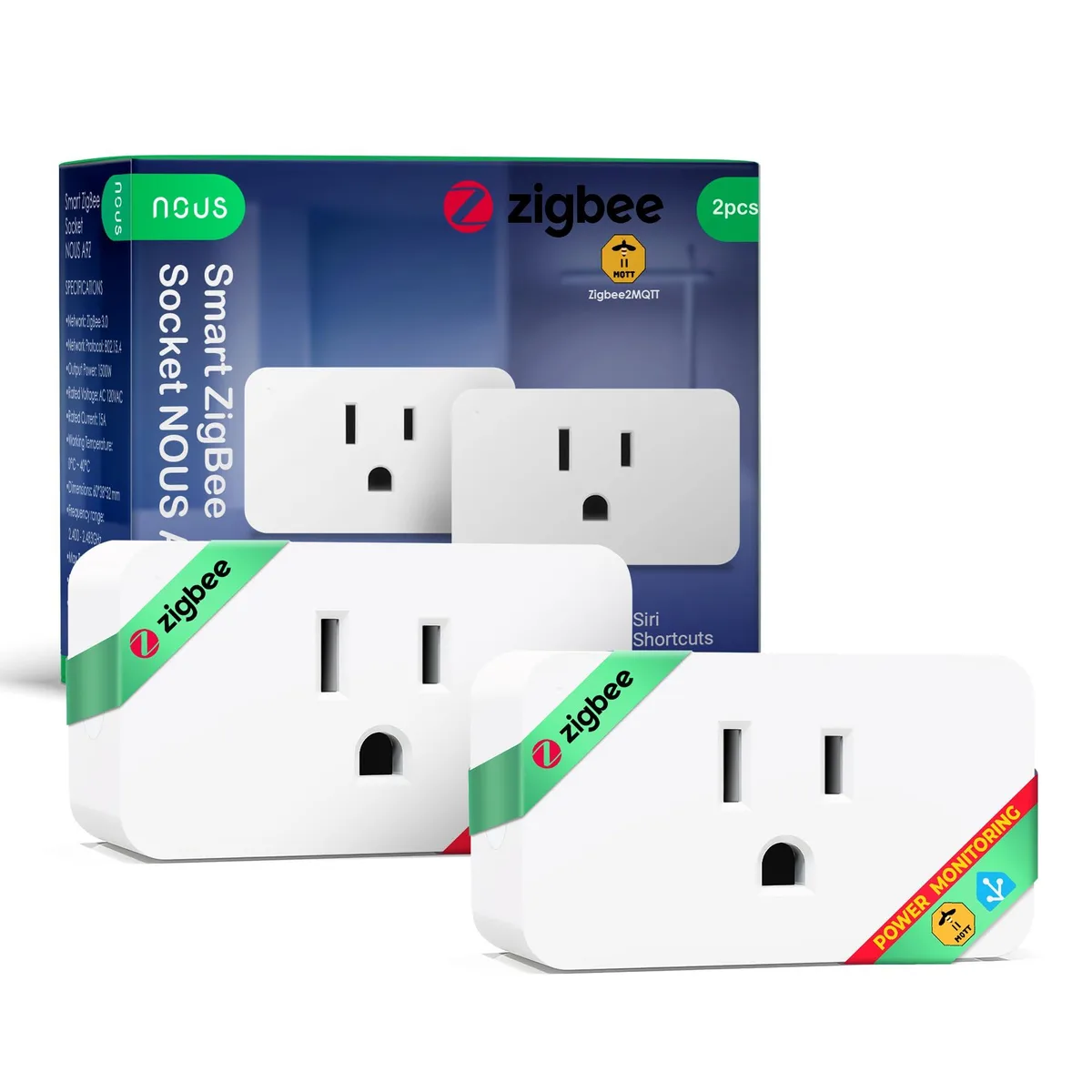 TP-LINK SPU013 Smart Plug 2 Pack Zigbee 3.0 15A Energy Monitoring — product photo