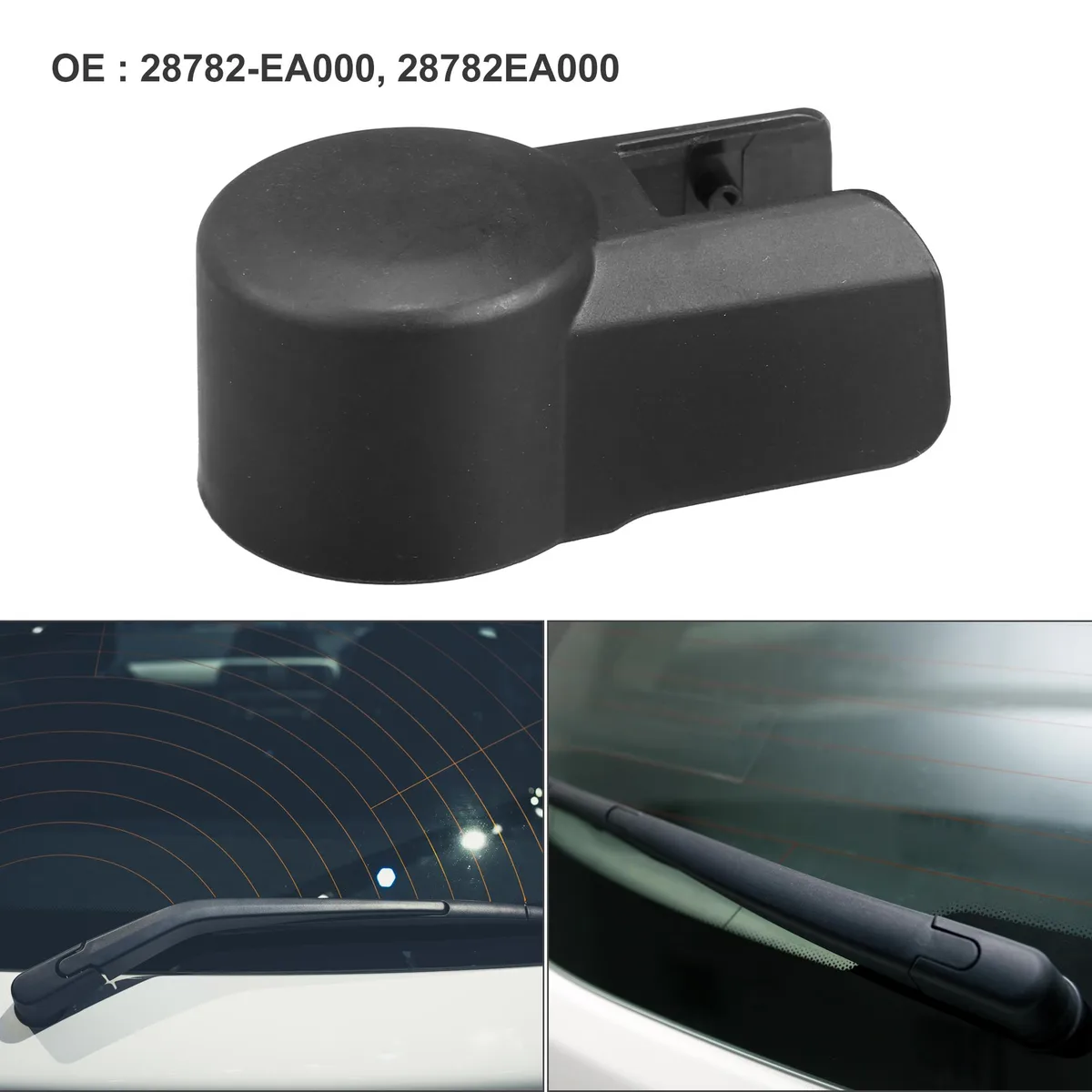 Unique-Bargains Unique-Bargains Rear Wiper Arm Nut Cover Cap for Nissan Xterra 4.0L 2005-2015 Black — product photo