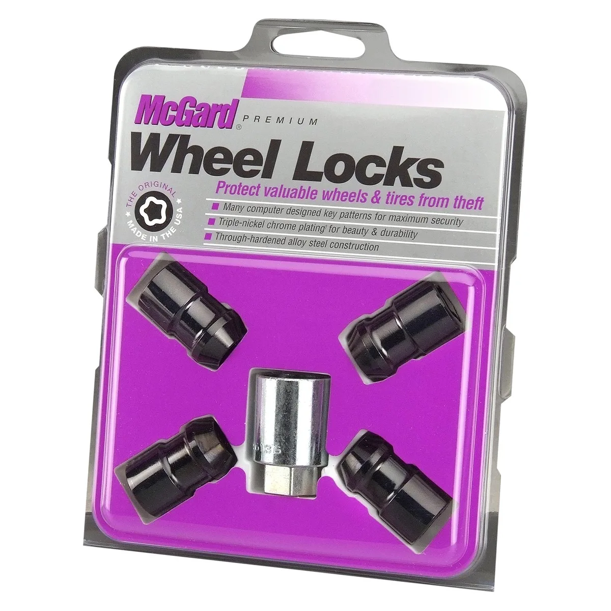 MCGARD MCGARD 24026 Wheel Lock Set M12 x 1.5 Cone Seat Chrome/Black accessories - wheel — product photo