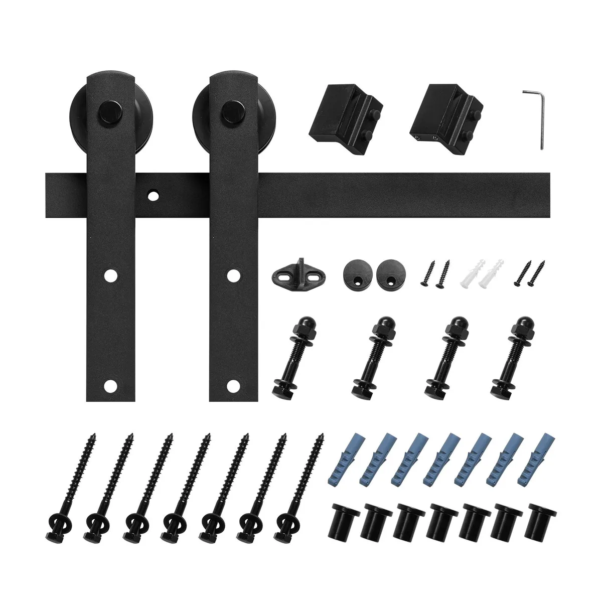 VEVOR VEVOR 10FT Sliding Barn Door Hardware Kit 330 lbs Black — product photo
