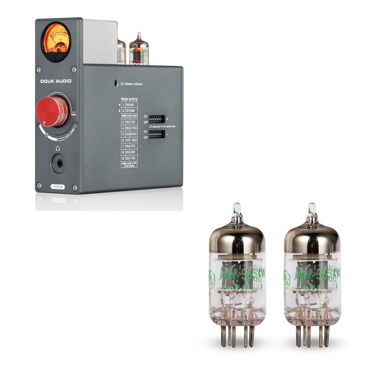 LORDWORLD LORDWORLD T4 Plus Phono Preamp with GE JAN 5654W Tubes streaming audio — product photo