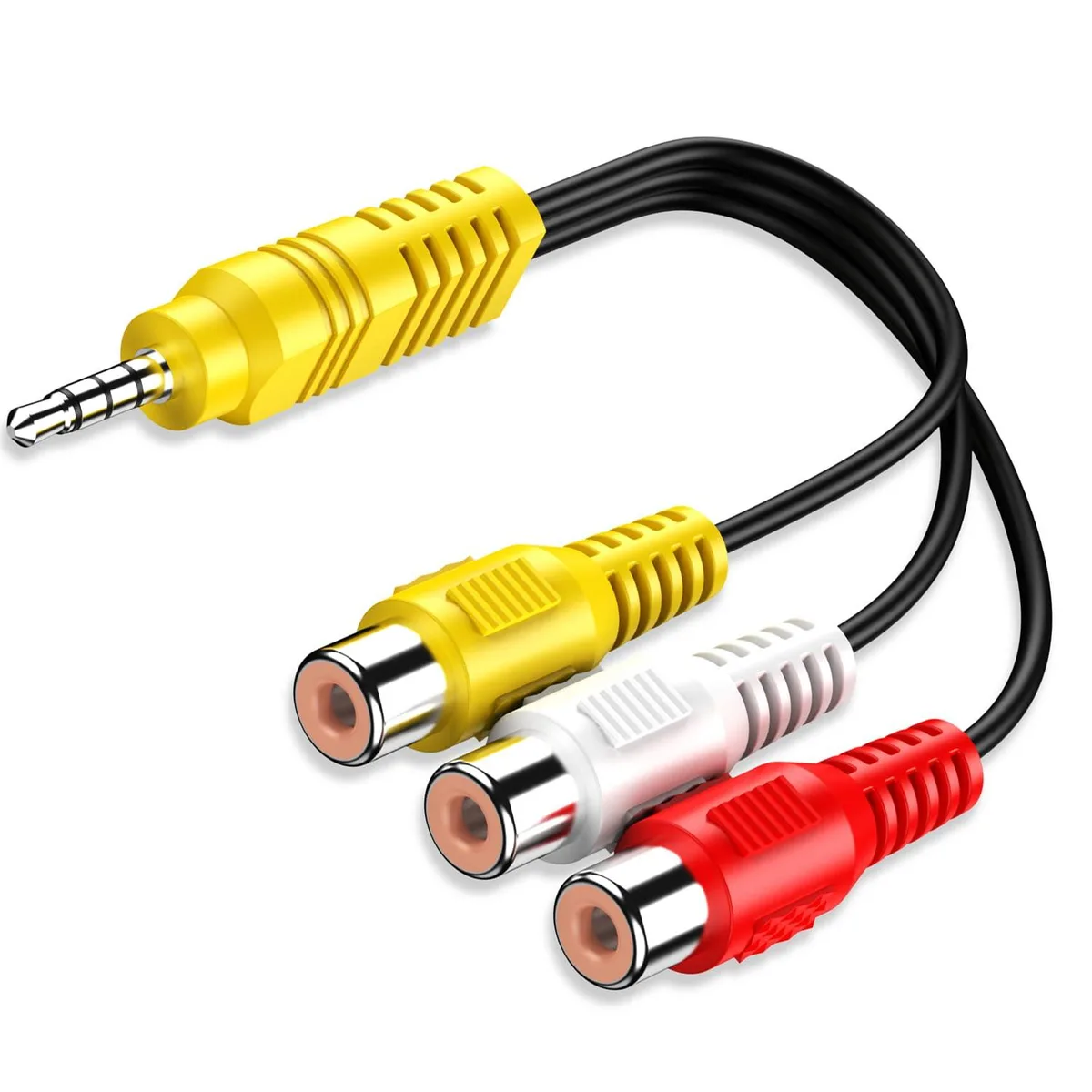 WRIARICH WRIARICH 3 RCA to 3.5mm AV Adapter Cable 23cm — product photo