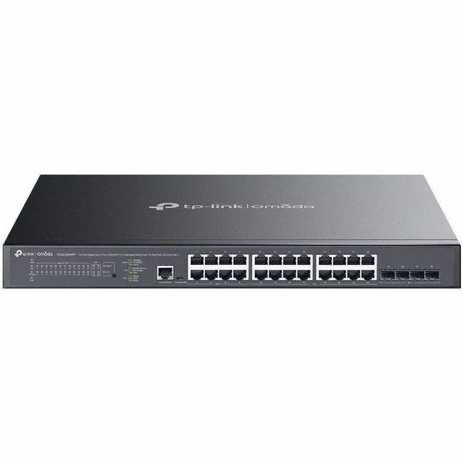 TP-Link TP-Link 24-Port Gigabit 4-Port 10GE SFP+ L2+ Managed Switch 16 PoE+ 8 PoE++ — product photo