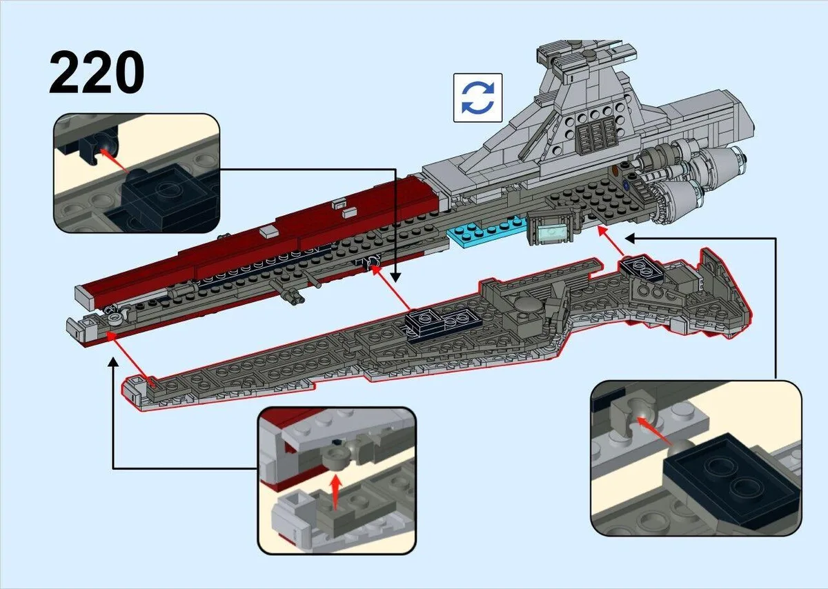 ZITIANYOUBUILD ZITIANYOUBUILD Warship MOC Building Set 818 Pieces — product photo